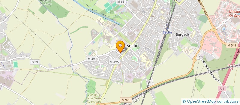 localisation de l'entreprise SCI AHA à SECLIN