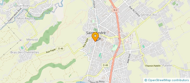 localisation de l'entreprise SCI AHAA à SAINT-ANDRE
