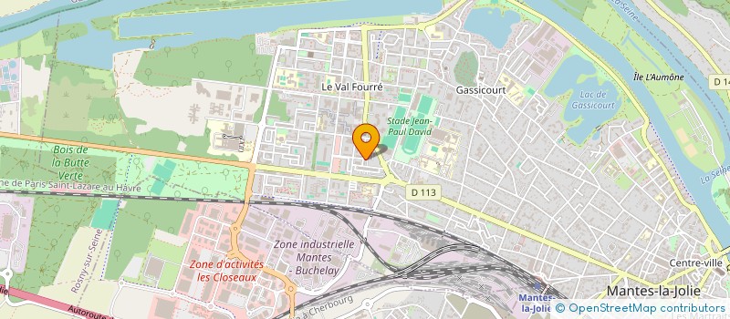 localisation de l'entreprise SCI AHANESH  MANTES-LA-JOLIE