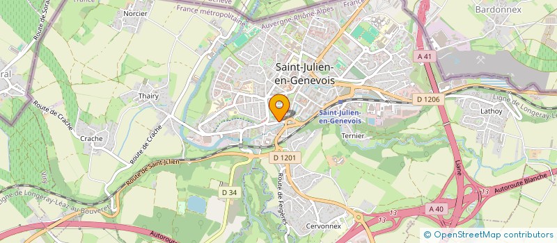 localisation de l'entreprise SCI AHAT  SAINT-JULIEN-EN-GENEVOIS