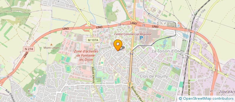 localisation de l'entreprise SCI AHAVA à DIJON