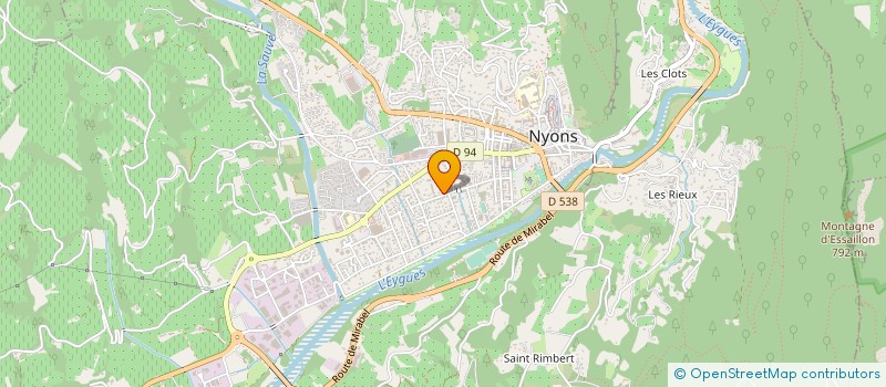 localisation de l'entreprise SCI AHAVA  NYONS