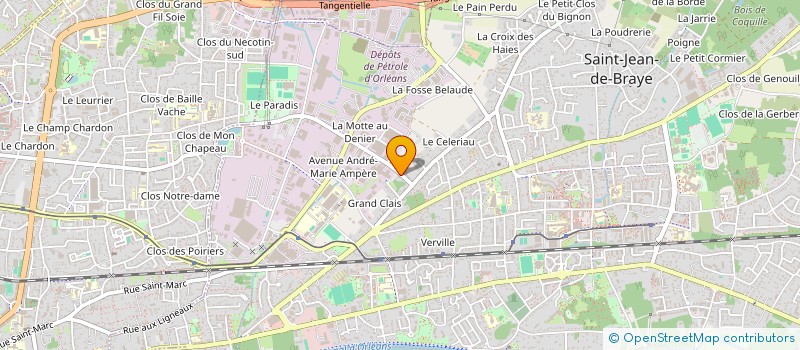 localisation de l'entreprise SCI AHB PATRIMOINE à SAINT-JEAN-DE-BRAYE