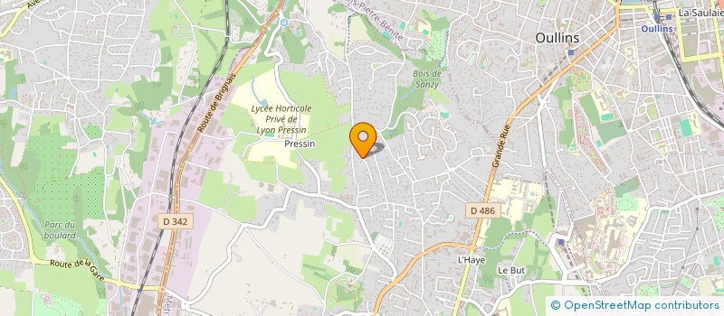 localisation de l'entreprise SCI AHDA  SAINT-GENIS-LAVAL