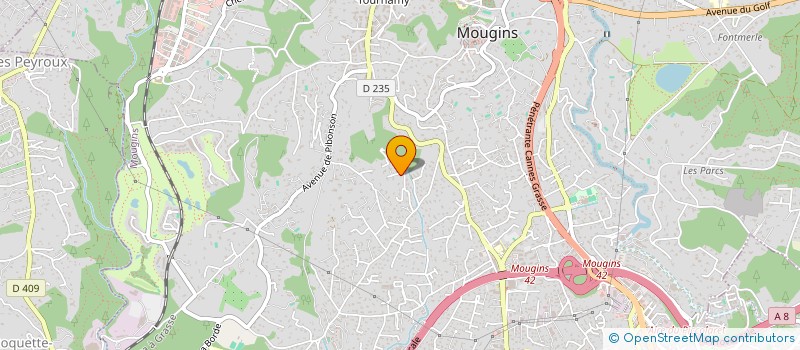 localisation de l'entreprise SCI AHIMSA à MOUGINS