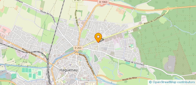 localisation de l'entreprise SCI AHLAT  HAGUENAU