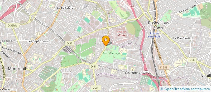 localisation de l'entreprise SCI AHMAD à MONTREUIL