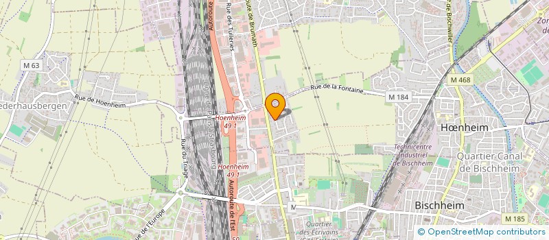 localisation de l'entreprise SCI AHMET CAN  HNHEIM