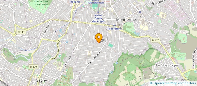 localisation de l'entreprise SCI AHO à MONTFERMEIL
