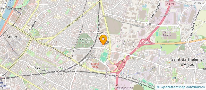 localisation de l'entreprise SCI AHOSSE LANDRON à ANGERS