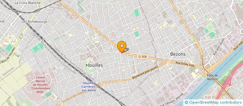 localisation de l'entreprise SCI AHPAT  HOUILLES