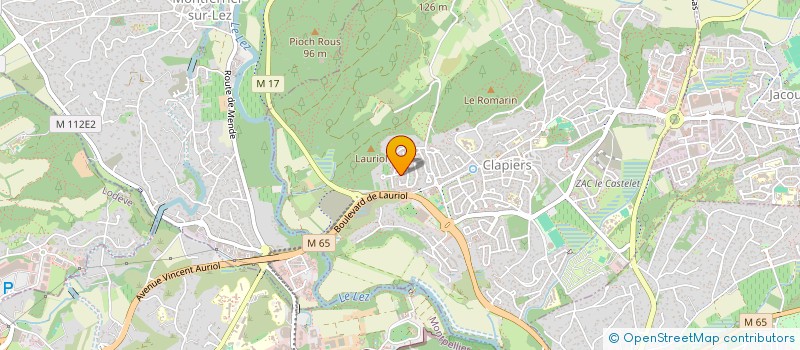 localisation de l'entreprise SCI AHSAJA  CLAPIERS