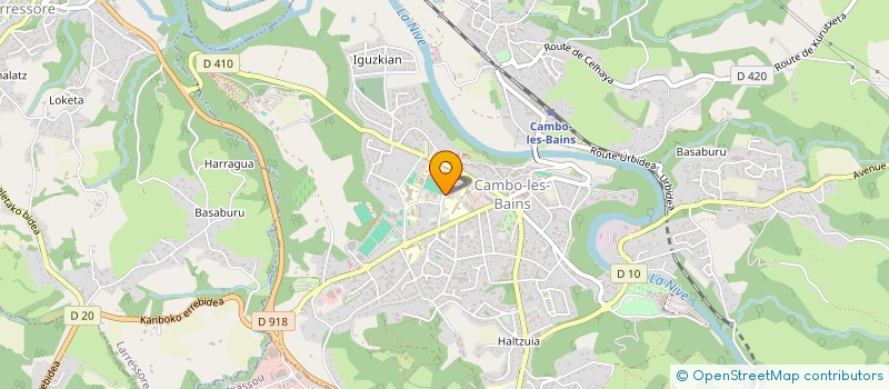 localisation de l'entreprise SCI AHUSQUY BI  CAMBO-LES-BAINS