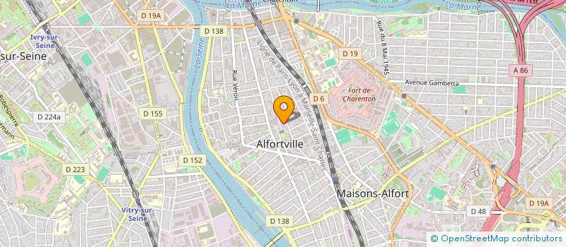 localisation de l'entreprise SCI AHV à ALFORTVILLE