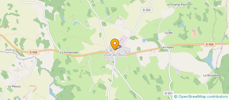 localisation de l'entreprise SCI AI à JOUE-DU-BOIS