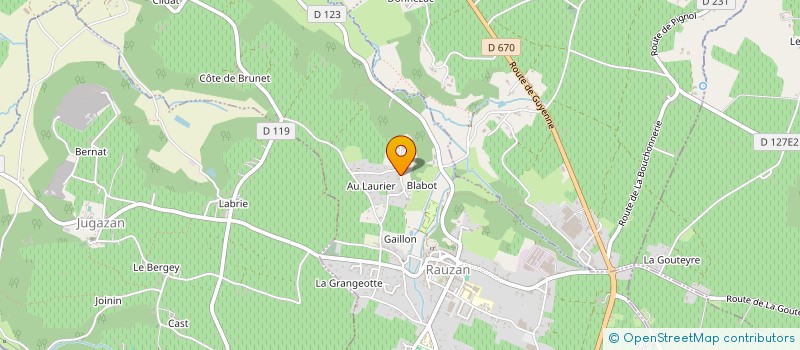 localisation de l'entreprise SCI AIBI  RAUZAN