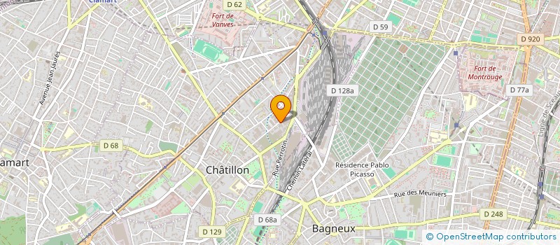 localisation de l'entreprise SCI AICA  CHATILLON