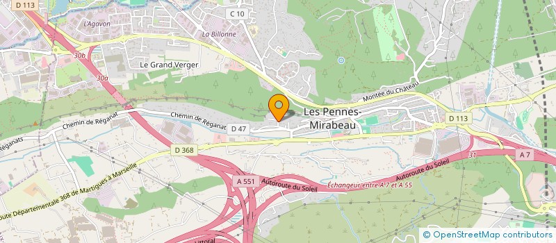 localisation de l'entreprise SCI AICARD à LES PENNES-MIRABEAU