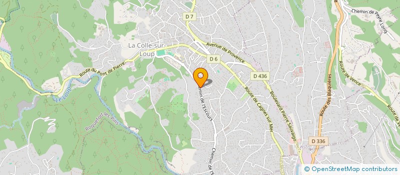 localisation de l'entreprise SCI AICHAKIM  LA COLLE-SUR-LOUP