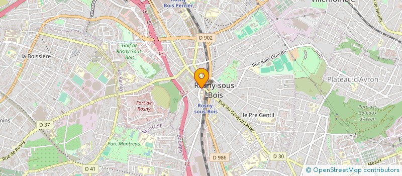 localisation de l'entreprise SCI AIDA à ROSNY-SOUS-BOIS