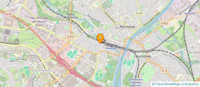 localisation de l'entreprise SCI AIDA  PONTOISE