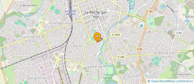 localisation de l'entreprise SCI AIDE ET SOINS DE MOUTIERS-LES-MAUXFAITS  LA ROCHE-SUR-YON