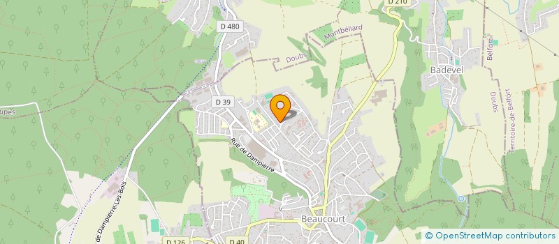 localisation de l'entreprise SCI AIDI à BEAUCOURT
