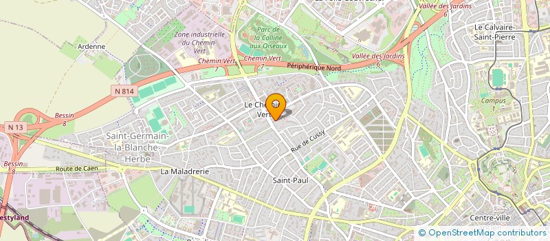localisation de l'entreprise SCI AIDIBE à CAEN