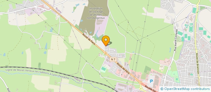 localisation de l'entreprise SCI AIE  MABLY