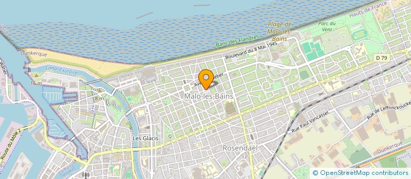 localisation de l'entreprise SCI AIFAM à DUNKERQUE