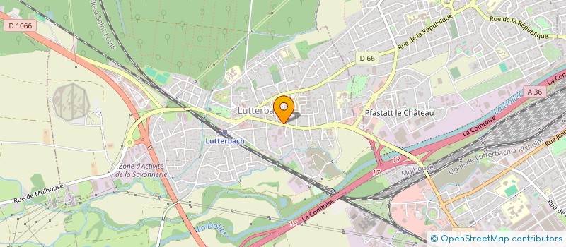 localisation de l'entreprise SCI AIGLE  LUTTERBACH