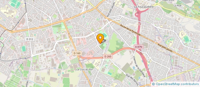 localisation de l'entreprise SCI AIGLE CASSET à ANGERS