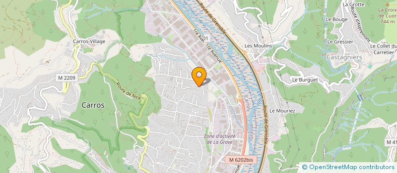 localisation de l'entreprise SCI AIGLON 06 à CARROS