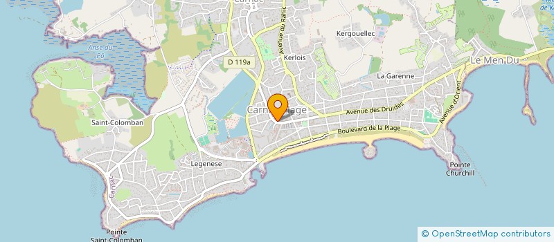 localisation de l'entreprise SCI AIGLON  CARNAC