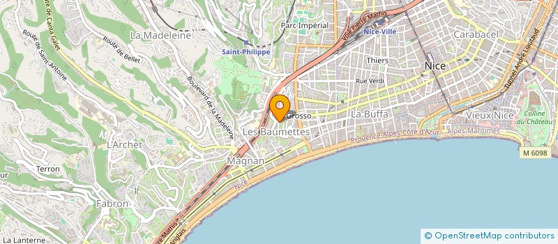localisation de l'entreprise SCI AIGLON à NICE