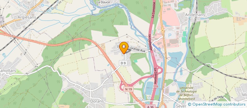 localisation de l'entreprise SCI AIGMARIN à DANJOUTIN