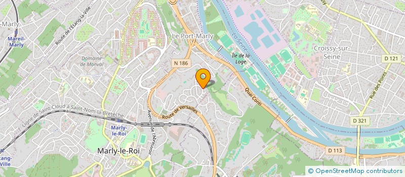 localisation de l'entreprise SCI AIGUADES  LE PORT-MARLY