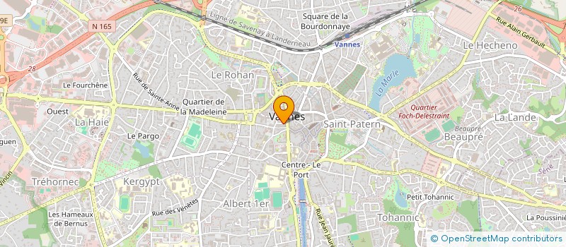 localisation de l'entreprise SCI AIGUE MARINE à VANNES