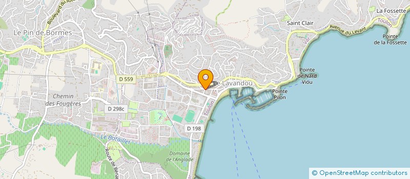 localisation de l'entreprise SCI AIGUE-MARINE à LE LAVANDOU