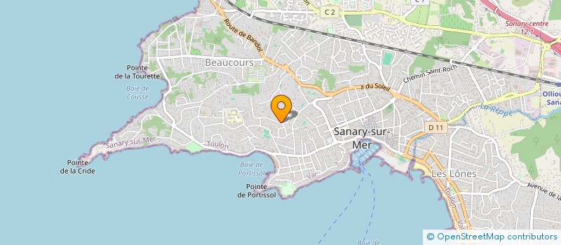localisation de l'entreprise SCI AIGUE MARINE  SANARY-SUR-MER