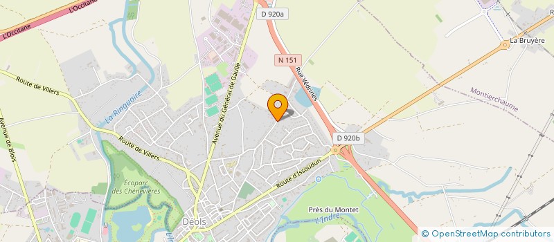 localisation de l'entreprise SCI AIGUEBELETTE à DEOLS