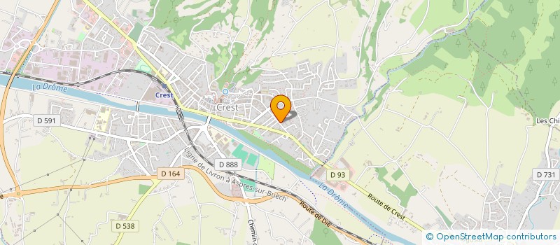 localisation de l'entreprise SCI AIGUEBONNE  CREST