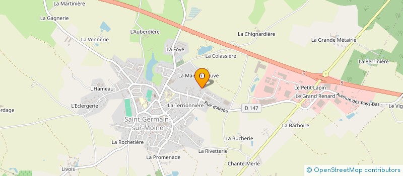 localisation de l'entreprise SCI AIGUEFOU à SEVREMOINE