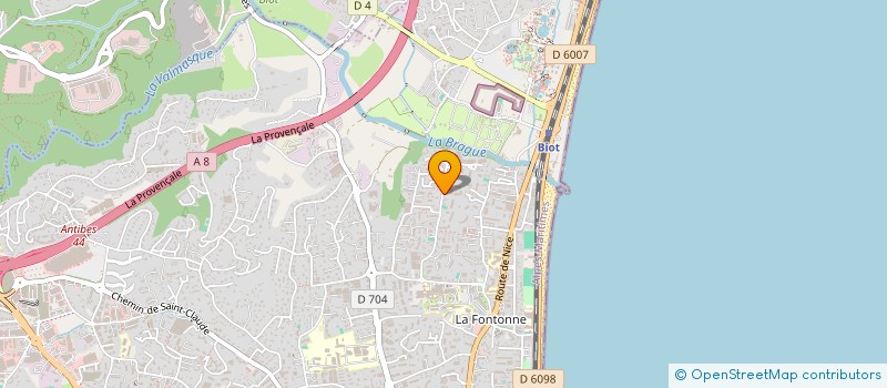 localisation de l'entreprise SCI AIGUES MARINES à ANTIBES