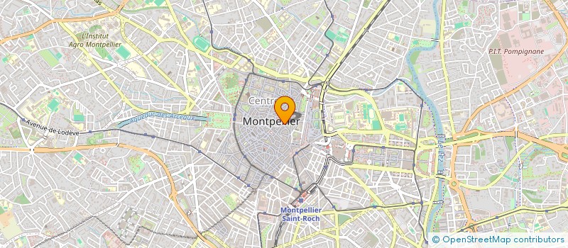 localisation de l'entreprise SCI AIGUILLERIE OSTEOPATHIE à MONTPELLIER