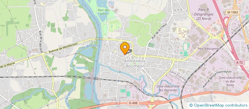 localisation de l'entreprise SCI AIH  ANDREZIEUX-BOUTHEON