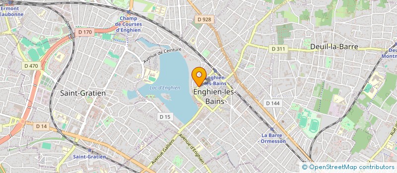 localisation de l'entreprise SCI AIJ à ENGHIEN-LES-BAINS