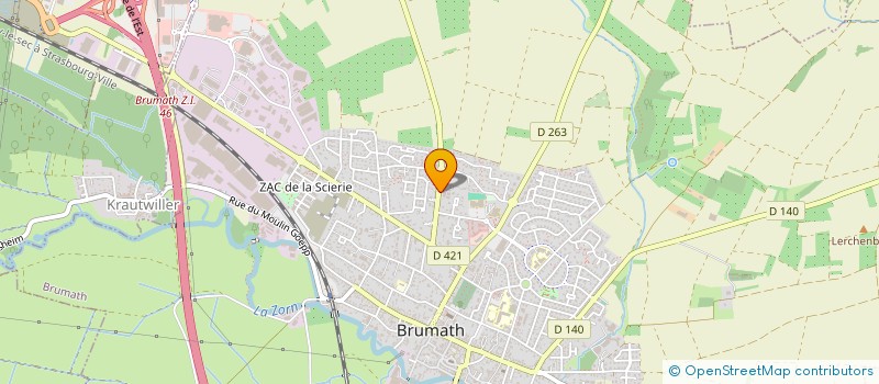 localisation de l'entreprise SCI AIKATERINI  BRUMATH