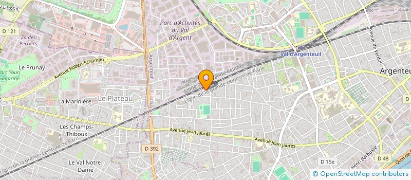 localisation de l'entreprise SCI AILE  ARGENTEUIL