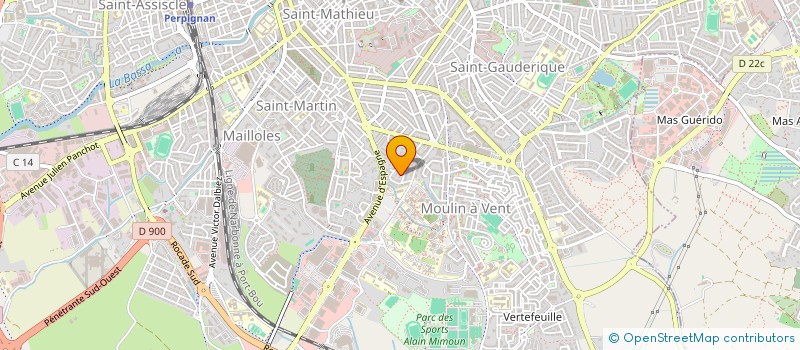 localisation de l'entreprise SCI AILEFROIDE  PERPIGNAN